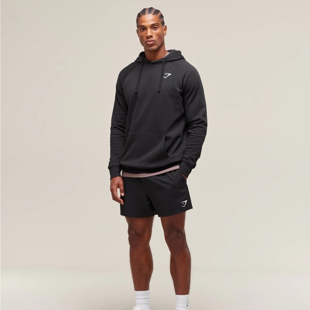 Gymshark CREST HOODIE size XS black new with tag